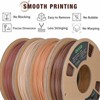 OVV3D Wood 3D Printer Filament Bundle, Wood PLA Filament 1.75mm