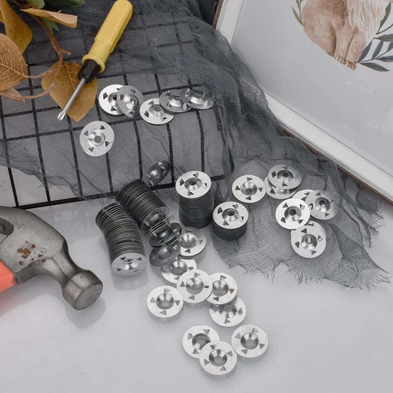 AccEncyc 150 Pcs Foam Board Fasteners Washers for Installation of