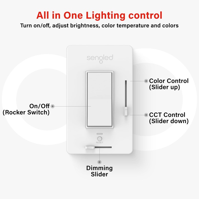 Sengled Dual Mode Smart Switch, Wall Switch that Only Works