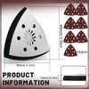 NCTNCX Pack of 4 Multitool Sanding Plate 80 mm, Triangle