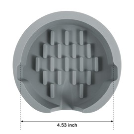 LucyPhy Sponge Holder Silicone for Kitchen Sink Caddy Compatible with Scrub Daddy Holder Quick Drying Kitchen Accessories for Dish Brush Dish Wand Scrub Mommy (Gray, 2PCS)