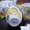 Pair of Tea Cups, Stylish, Kutani Ware, Couples Teacups, Komon