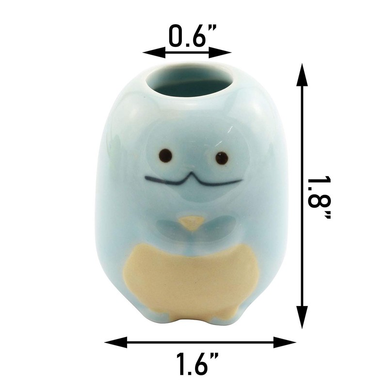 Tegg Mini Toothbrush Holder 4PCS Cute Animal Ceramic Mini Tooth