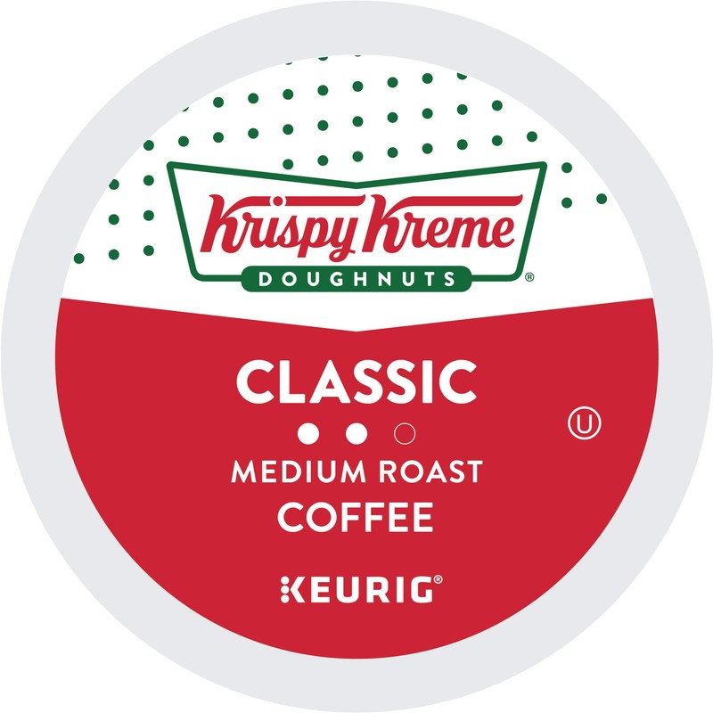 Krispy Kreme Classic, Single-Serve Keurig K-Cup Pods, Medium Roast Coffee,