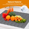 Stone Dish Drying Mat for Kitchen Counter, 24"x16" Collapsible Large
