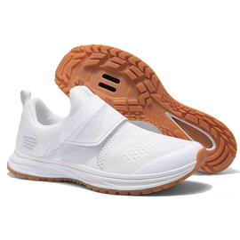 Pairobin Women's Indoor/Outdoor Cycling Shoes - Comfortable, Breathable, SPD Cleats Compatible - White