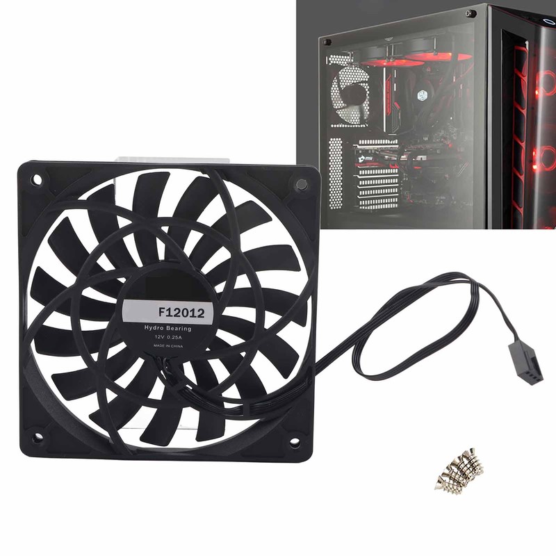 F12012 Computer CPU Cooling Fan Ultra Thin Desktop Computer Cooler