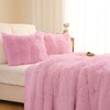 Syalife Plush Fluffy Bedding, Soft Shaggy Comforter Set Queen Size,