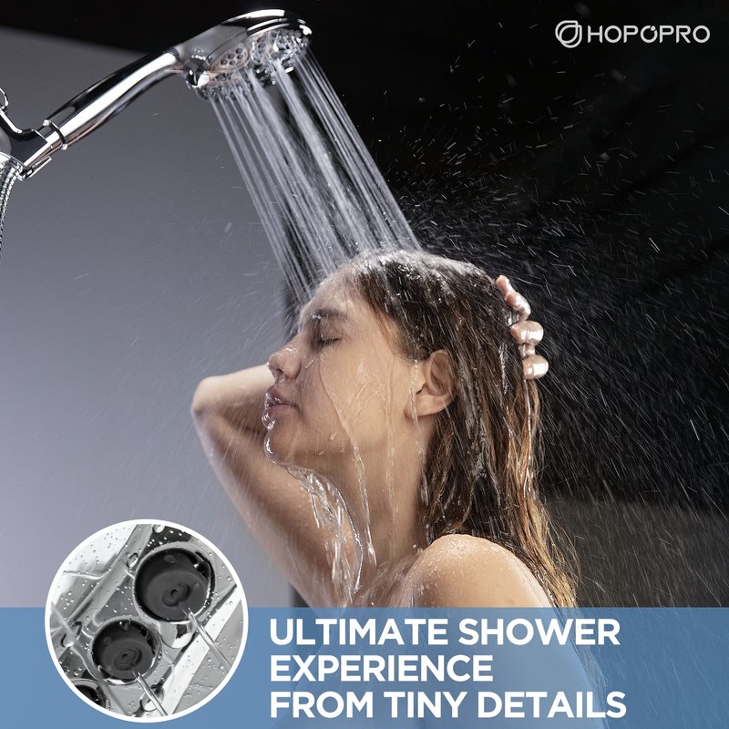 6-Mode High Pressure Handheld Shower Head with Power Wash, HOPOPRO