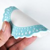 Good-L Antique Lace Style Vinyl Coasters White x Blue Diameter