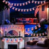 RECESKY 4th of July Decoration Lights - Patriotic Battery String
