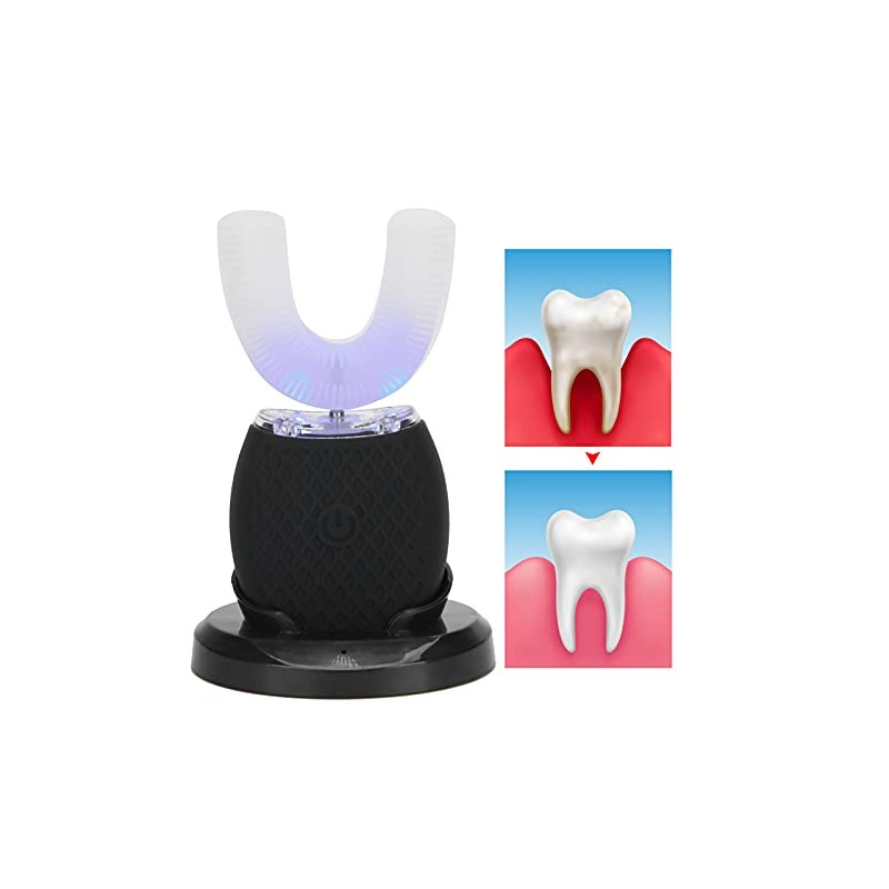 Cepillo de Dientes Eléctrico Recargable en Forma de U, Cepillo
