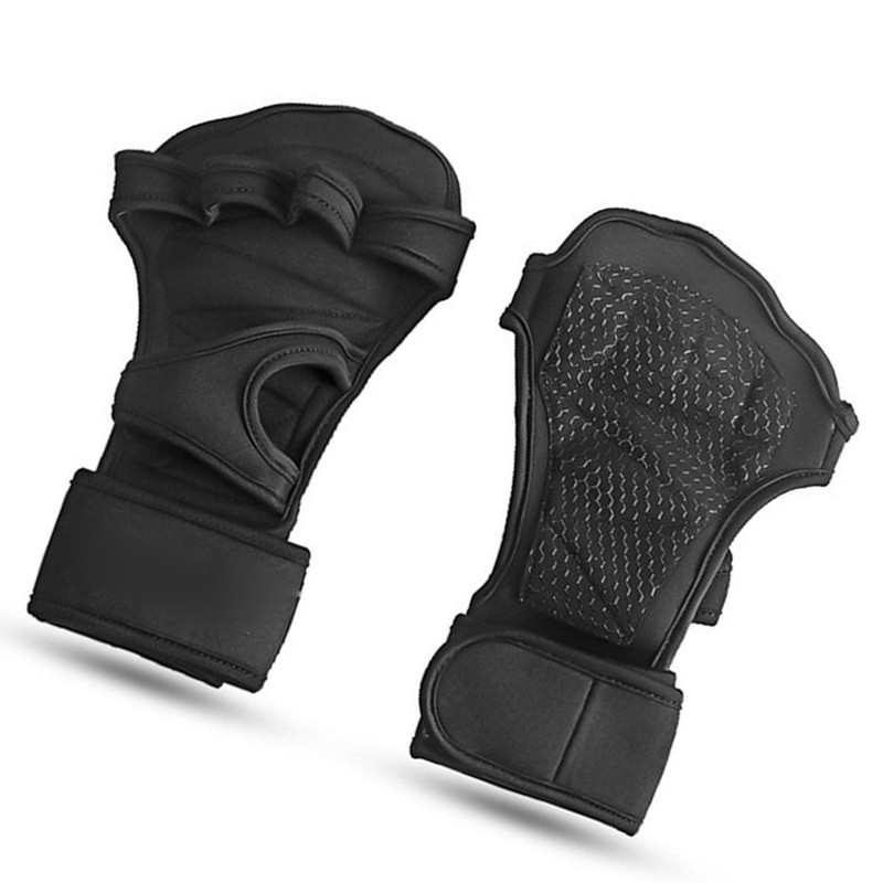 Weight Lifting Gloves Polyester Fiber Hook and Loop High Density