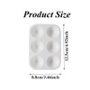 8Pcs 6 Wells White Art Paint Tray Palette Artist Paint