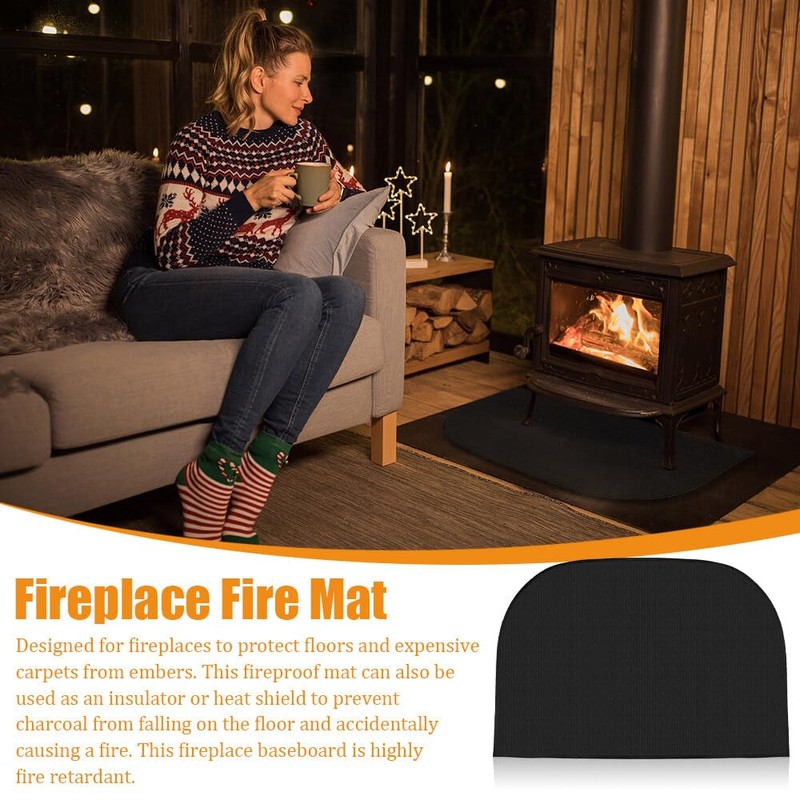 SKJJL Spark Protection Plate for Fireplace, Fireproof Mat Fireplace, Fireproof