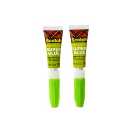 Scotch Super Glue Gel, .07 oz, 2-Pack, Dries Quickly with a Permanent Hold (AD112)
