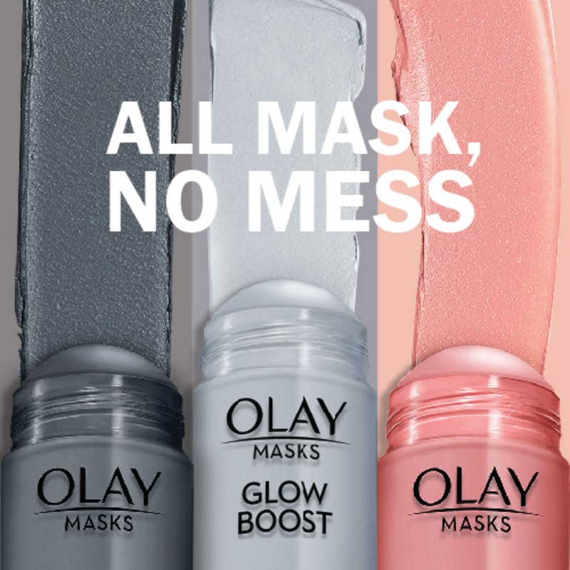 Face Masks by Olay, Clay Charcoal Facial Mask Stick, Glow