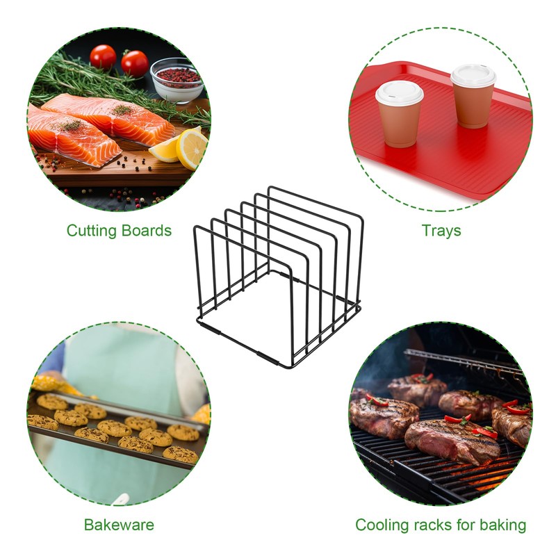 MESTUDIO Cutting Board Holder, 1.2 in. Wide Slots Cabinet Organizer