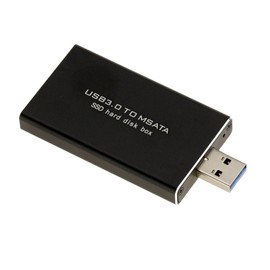 KALEA-INFORMATIQUE Compact mSATA to USB3 Enclosure for mSATA 30mm or 50mm SSDs