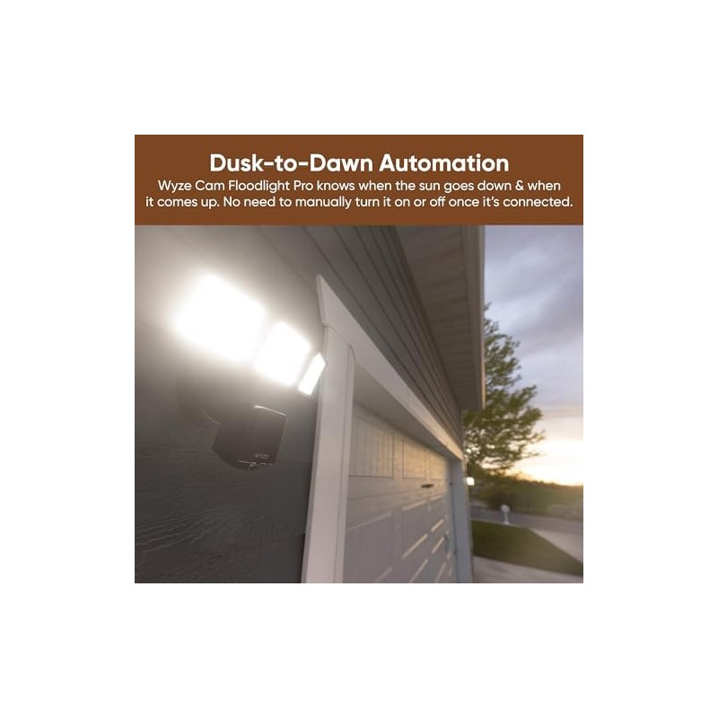 WYZE Floodlight Camera Pro, PCMag Editors' Choice 3000-Lumen LEDs, 2.5K