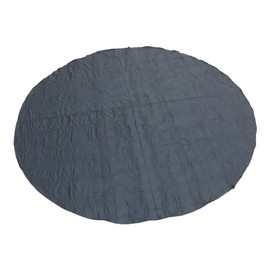 LiGuVCY 13 Ft Pool Liner Pad, Round Pool Pads for Pool Bottom, Seamless, Black