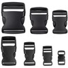 Your Day Mate Black Plastic Buckles for Webbings, Snap Fastener,