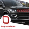 7PCS Front Grill Inserts Grille Cover Trim Exterior Accessories for
