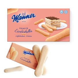 Manner Lady Fingers, 7oz/200 g, Perfect for tiramisu and other delicious desserts. Product of Austria. Roasted by Manner in Vienna