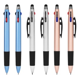 6-Pack Stylus Pens for Touch Screen and 3-in-1 Ballpoint Pens: Versatile 1mm Multicolor Pen Retractable Pens with Stylus Tip, Stylus Pen,multicolor Pen