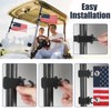 TRINKA 2 Pack Golf Cart American Flag with Elastic Straps,