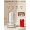 Yedio 4 oz Espresso Cups with Saucers and Metal Stand,