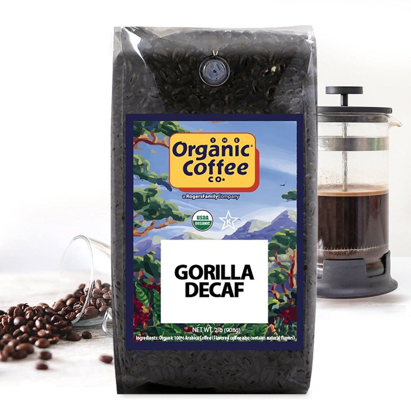 Organic Coffee Co. Gorilla Decaf Whole Bean Coffee 2LB (32