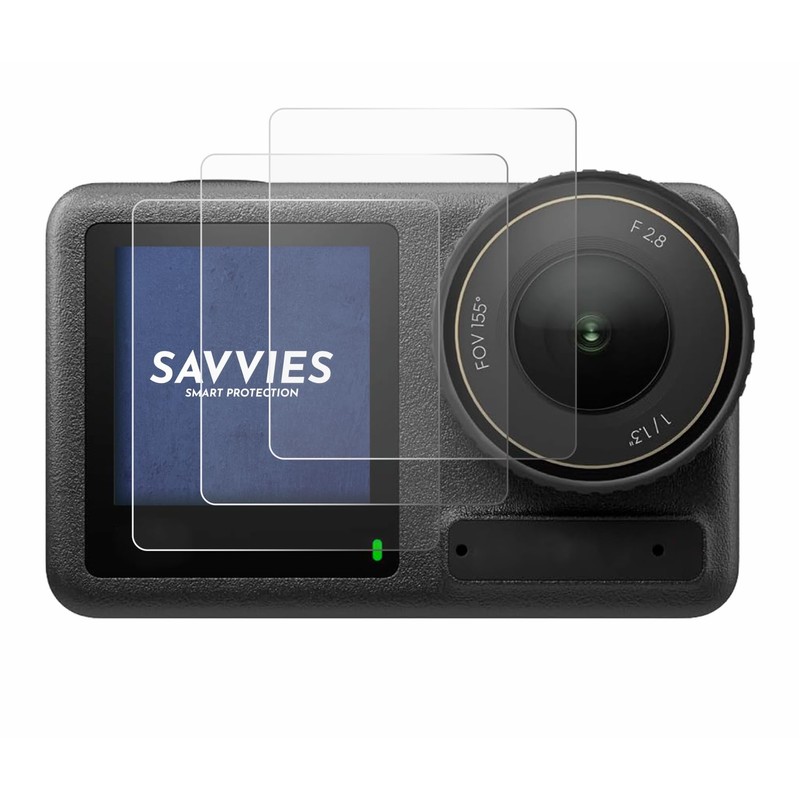 Savvies 6 Pack Screen Protector compatible with DJI Osmo Action