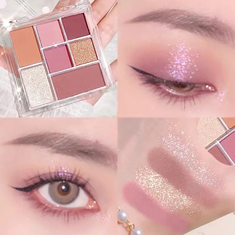 Paleta De Sombras De Ojos Tangram: Tonos Tierra Brillantes Y