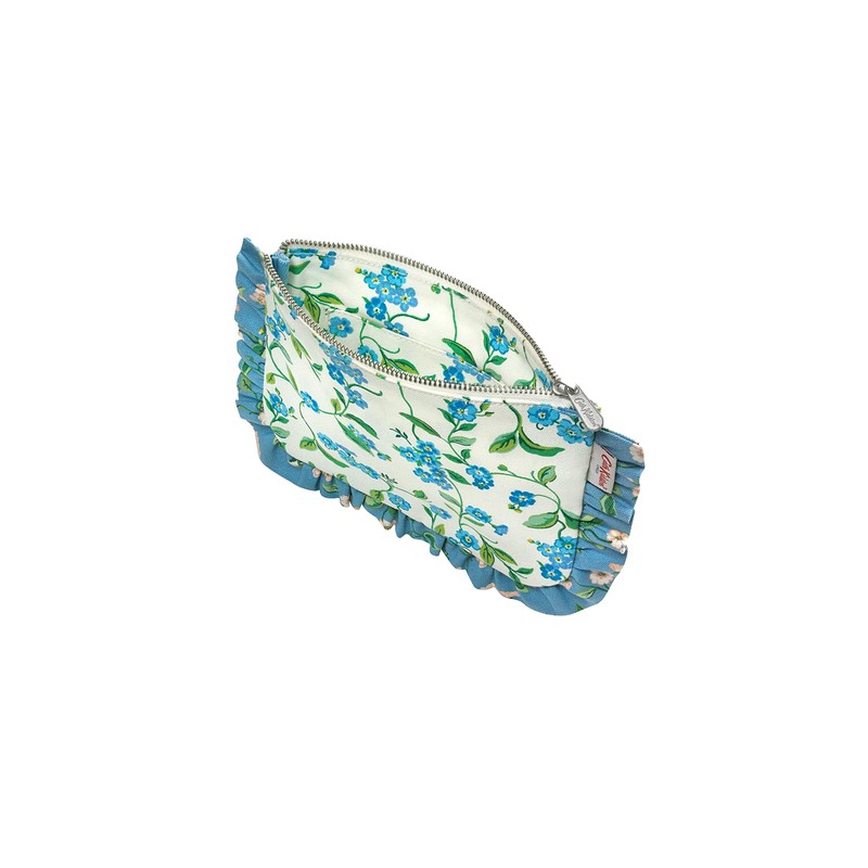 Cath Kidston 100% Cotton Forget Me Not Frilly Pouch in