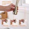 Gold Touchless Kitchen Faucet with Motion Sensor, Pull Down Sprayer