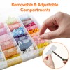 Lifewit 2 Pack 36 Grids Clear Stackable Plastic Organiser Storage