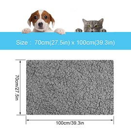 Onarway Waterproof Dog Blanket of Reversible Sherpa Fleece for Bed, Couch, Sofa, and Floor, 70x100cm Medium Waterproof Dog Bed Cover for Puppies, Cats, Dogs or Other Small Medium Pets