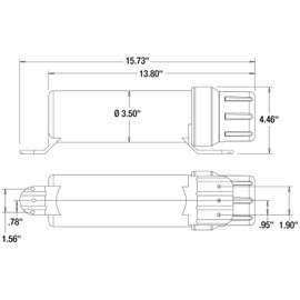 Buyers Products 5201104 Document & Registration Holder for Trucks & Trailer, 3.5 Inch Diameter, Semi Truck Accessories