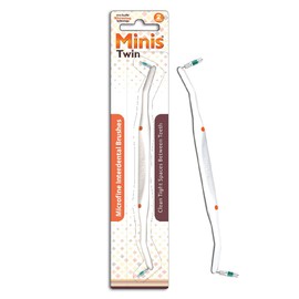 Staino interdental brushes: starter kit with Interdental Brush holder and Interdental brushes, for brushing between teeth