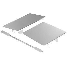 Beavorty 2sets Makeup Mixing Trays of Nail Art with Spatulas for Easy to Clean for Makeup Artists and Nail Enthusiasts