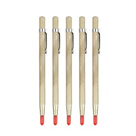 NA 5 Pcs Scribing Tool Metal Scribe Pen Tungsten Carbide Tip Engraving Pen for Wood, Metal, Plastic, Ceramic, Glass