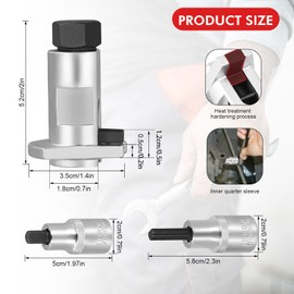 Towwoo Spreader Wheel Bearing Housing, Shock Absorber Tool, Universal Insert Wheel Bearing Tools, Car Ball Head Removal Tool 5 mm - 11.5 mm for Car Repair Maintenance (Pack of 3, Silver)