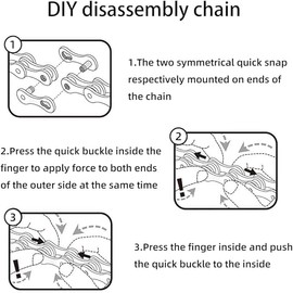 9 Speed Bike Chain 1/2" x 11/128" 116 Links Electroplated Rust Proof Mountain Bike Carbon Steel Road Shifting Chain Lightweight Cycling With Power Lock Connector