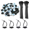 140 Pack 3/4" Zip Tie Adhesive Mounts Self Adhesive Cable