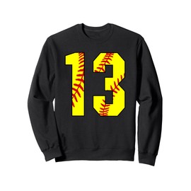 #13 Softball 13th Birthday Fastpitch Softball Mom Gifts Sweatshirt