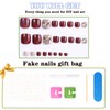 24Pcs Toe Nail Press ons, Short Press on Toenails for