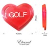 Heart Shaped Golf Marker, Cute & Conspicuous, Easy to Find
