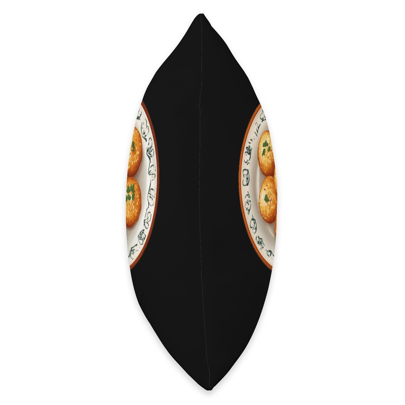 Pani Puri On A Decorative Plate Throw Pillow