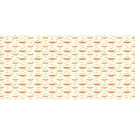 Ambesonne Rooster Pencil Pen Holder, Pattern Easter Hens and Flowers Illustration, Ceramic Pencil Holder for Desk Office Accessory, 3.6" X 3.2", Ivory Pink